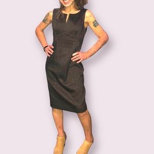 Anne Klein studded midi sheath dress  - size 6